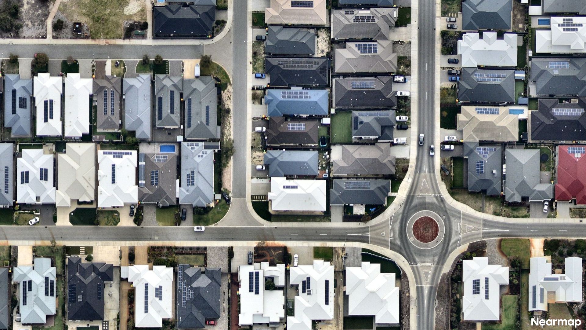 Vertical aerial view