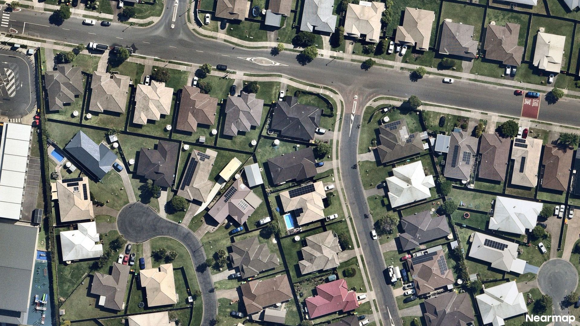 Vertical aerial view