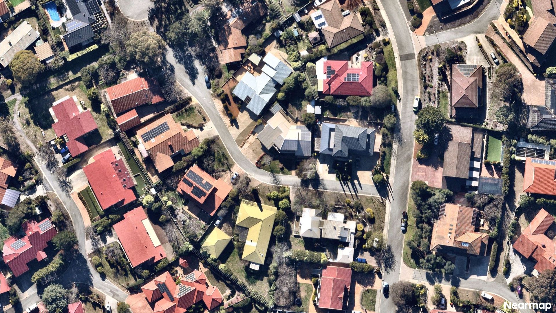 Vertical aerial view