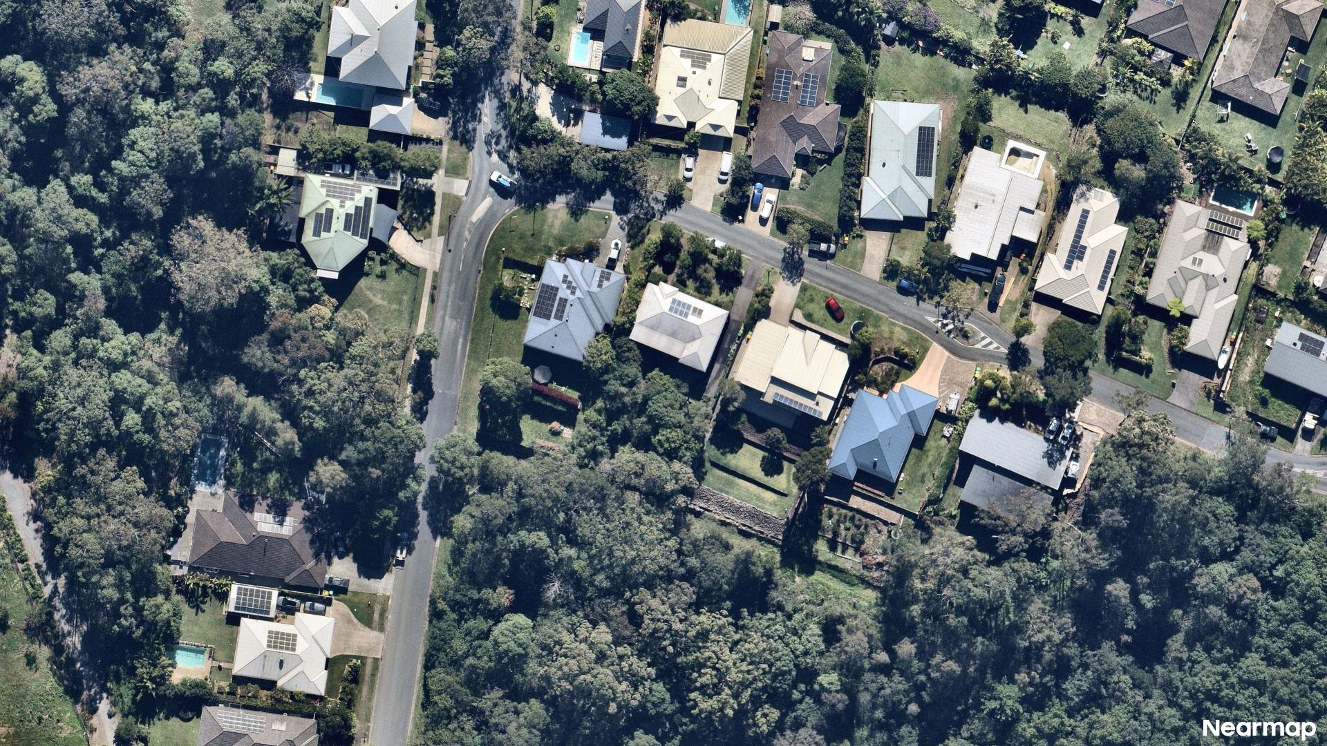 Vertical aerial view