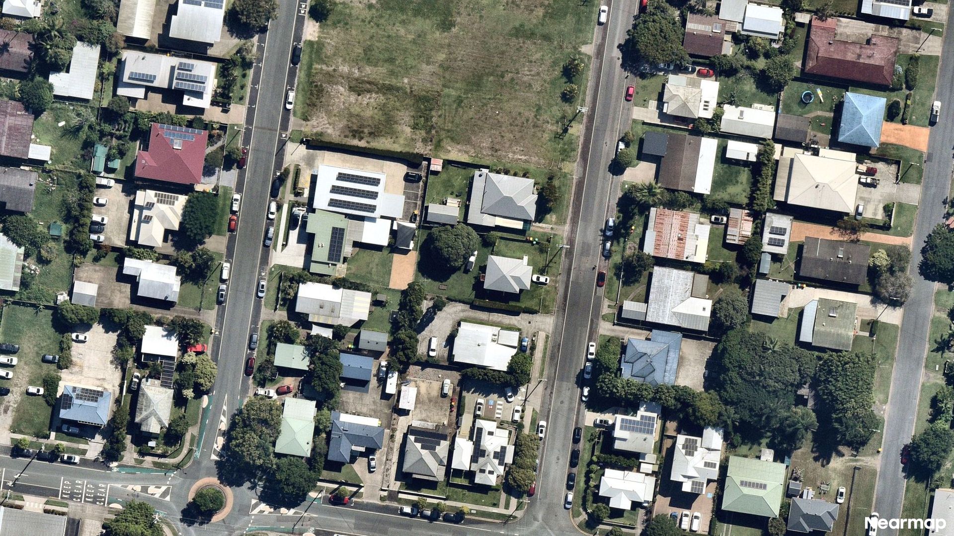 Vertical aerial view