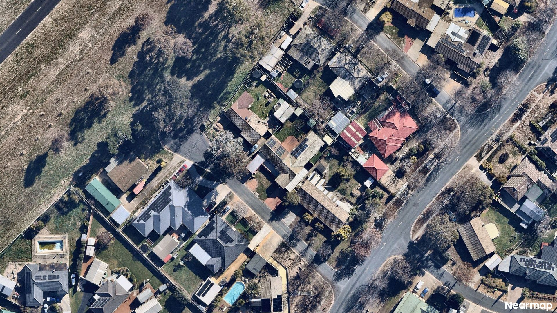Vertical aerial view