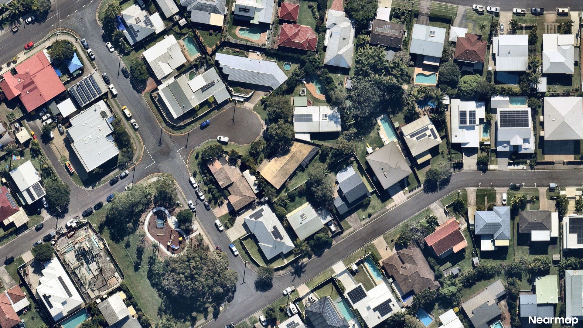 Vertical aerial view
