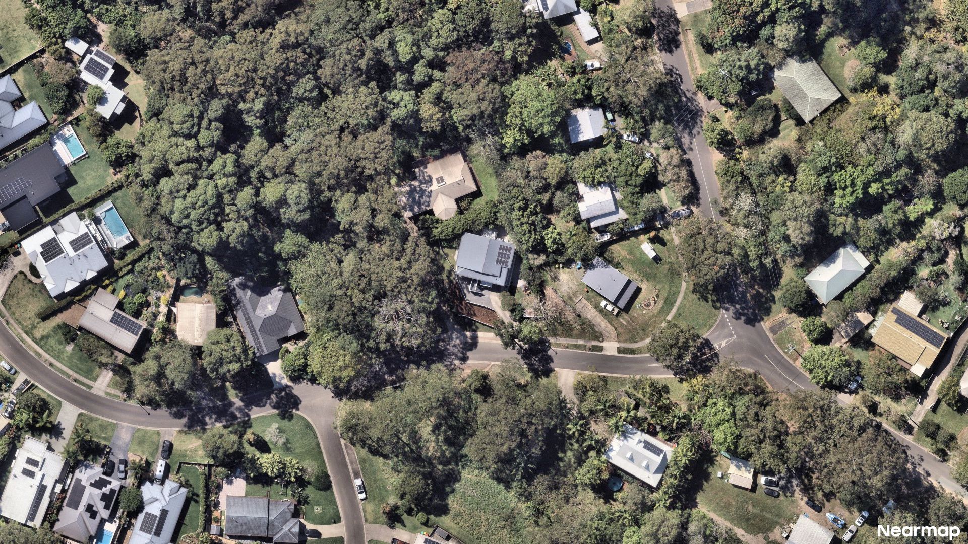 Vertical aerial view