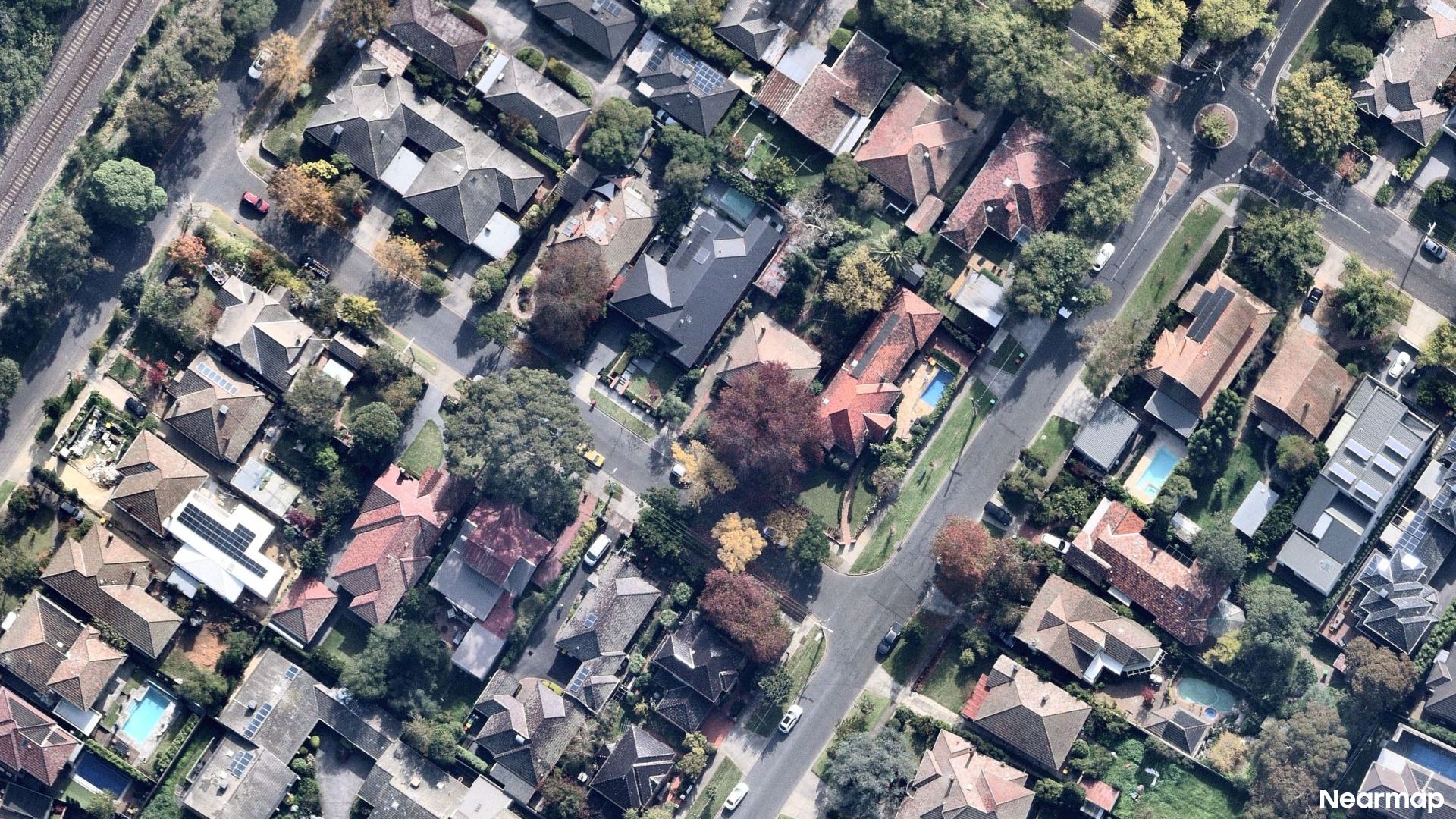 Vertical aerial view