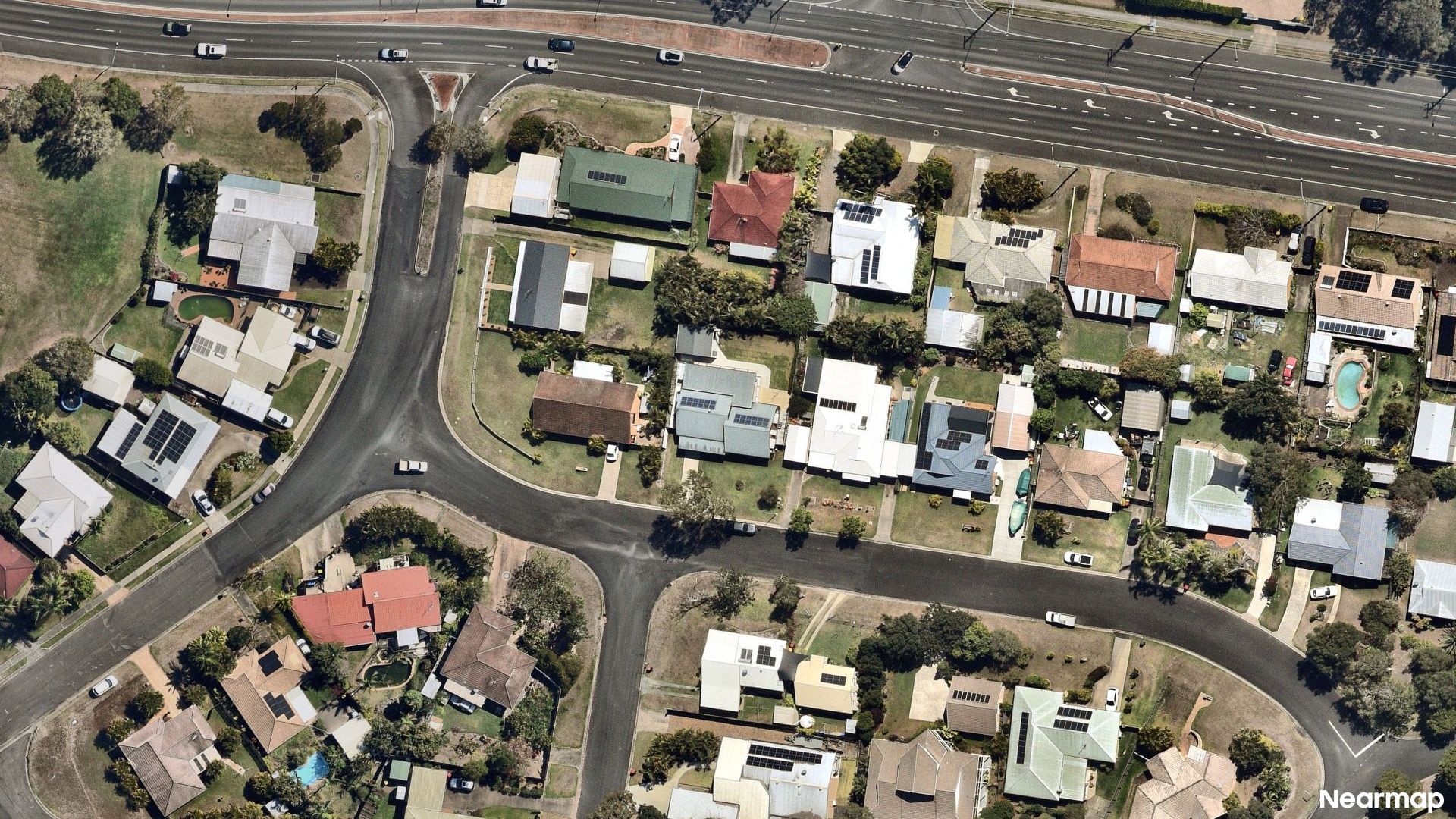 Vertical aerial view