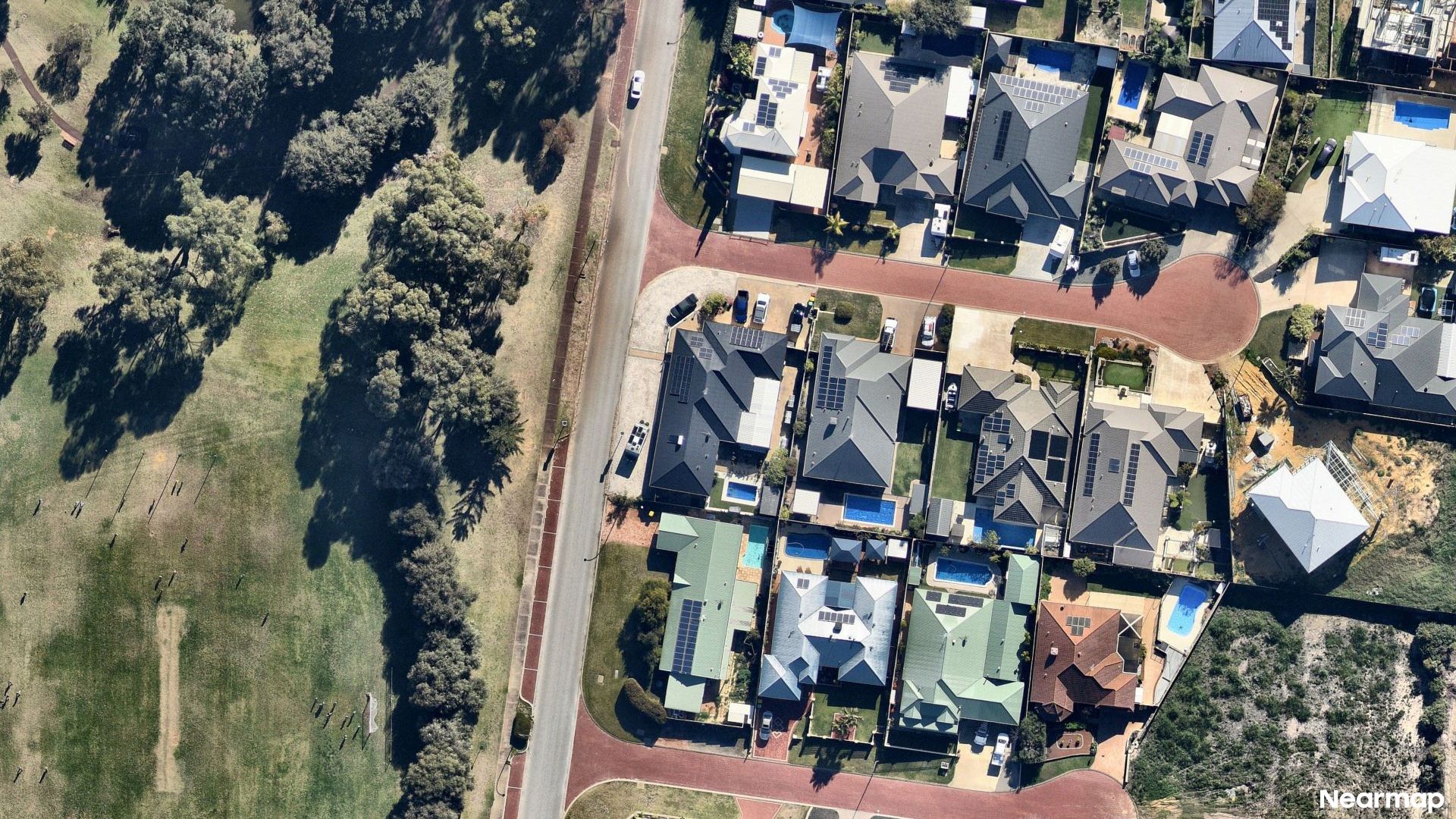 Vertical aerial view