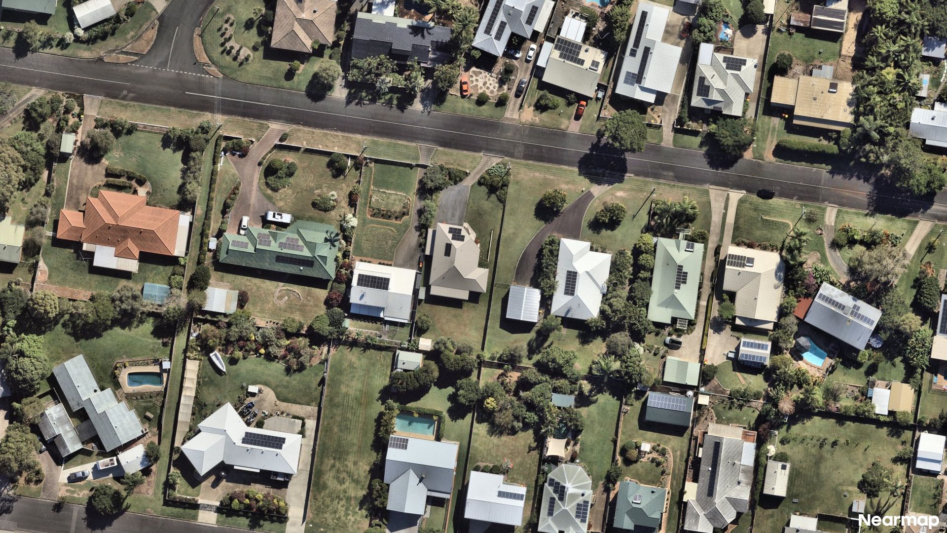 Vertical aerial view