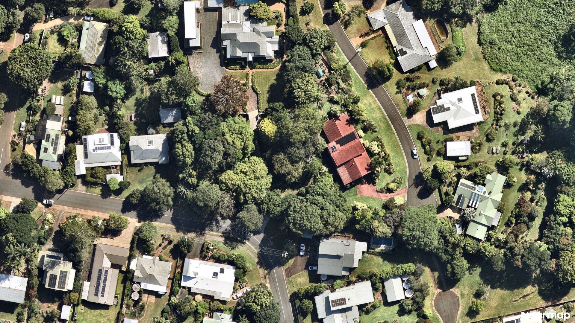 Vertical aerial view