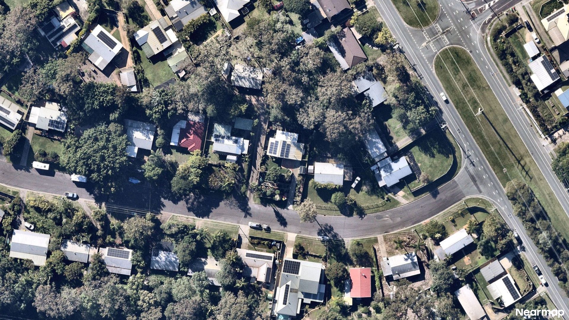 Vertical aerial view