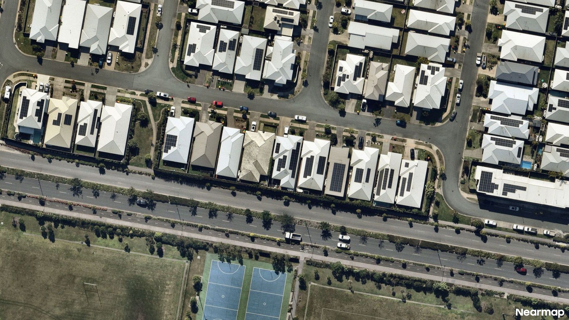 Vertical aerial view