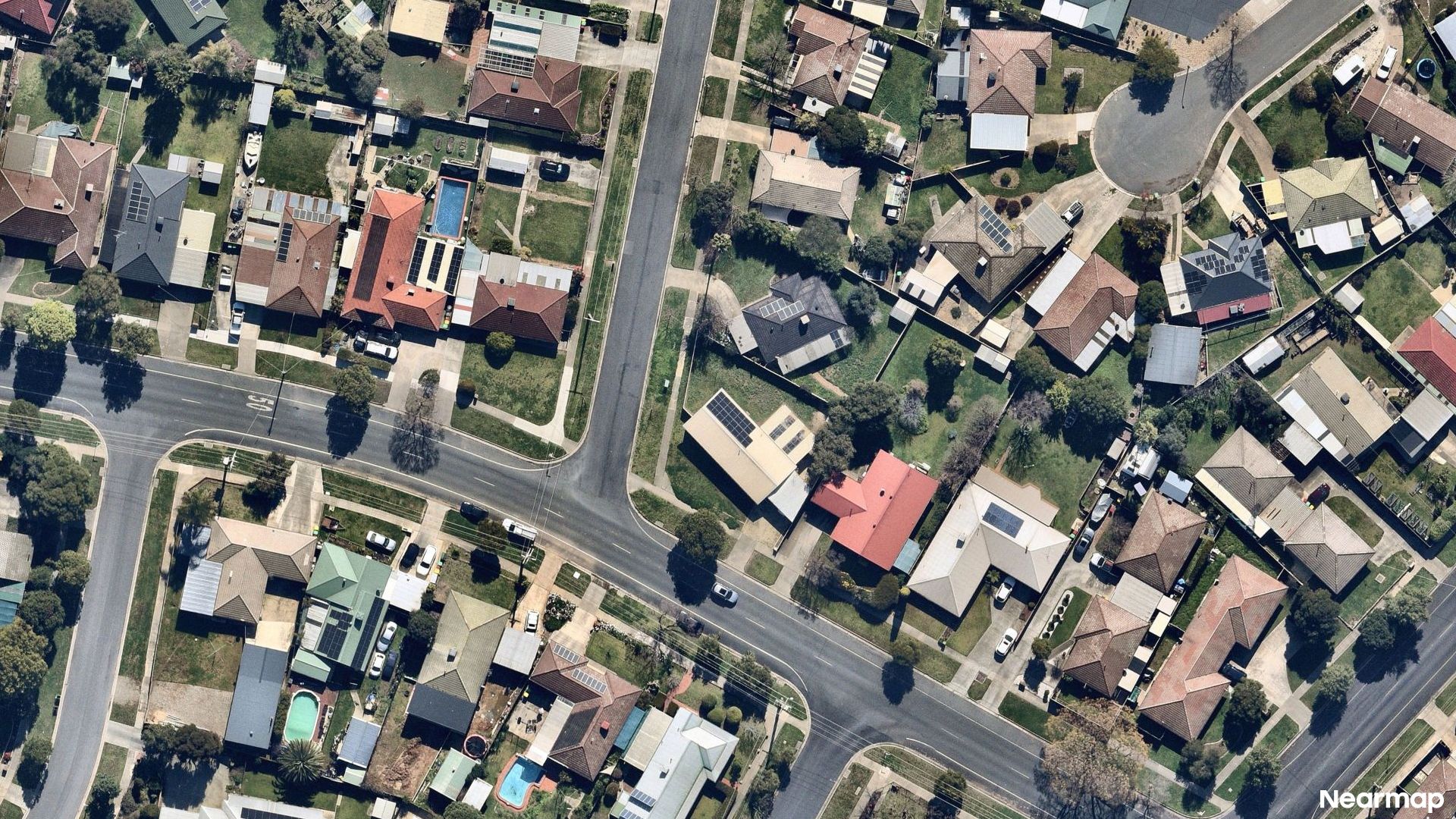 Vertical aerial view