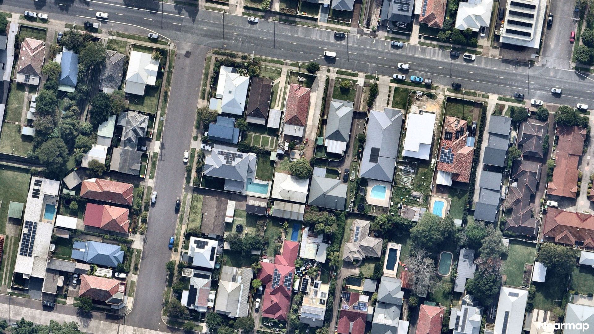 Vertical aerial view