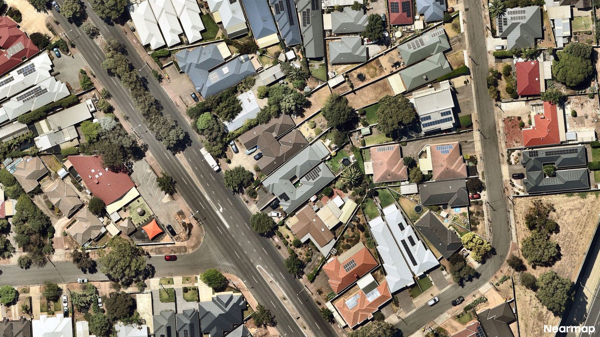 Vertical aerial view