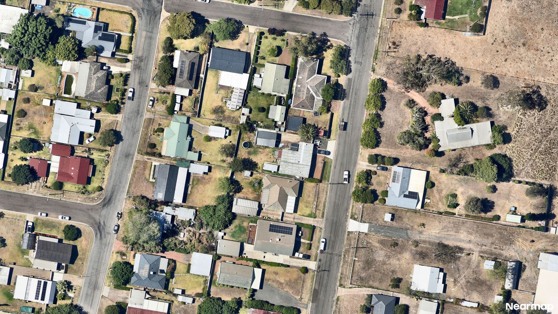 Vertical aerial view