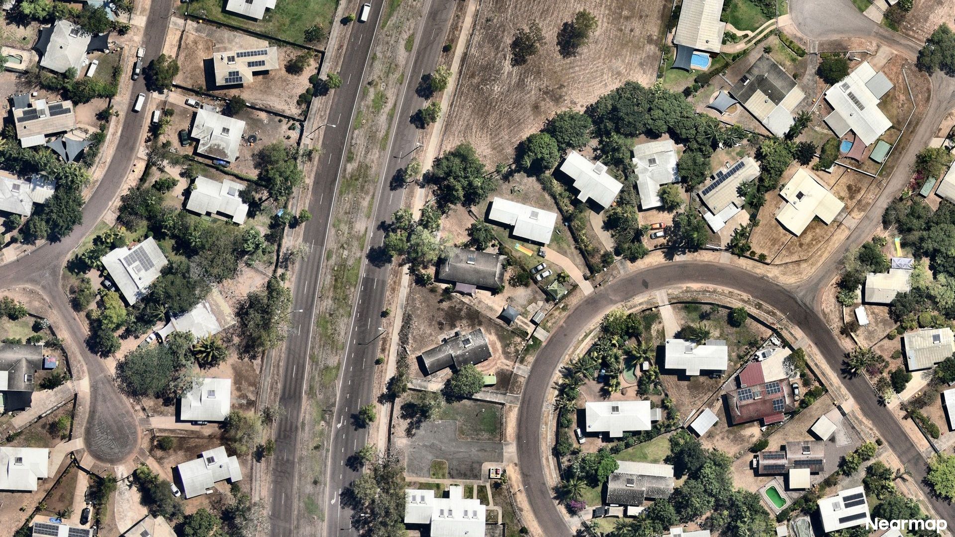 Vertical aerial view