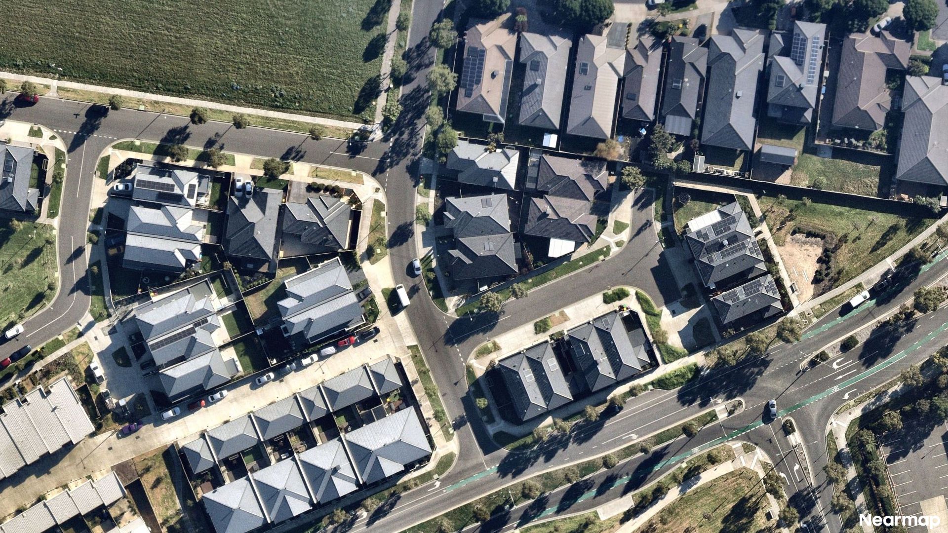 Vertical aerial view