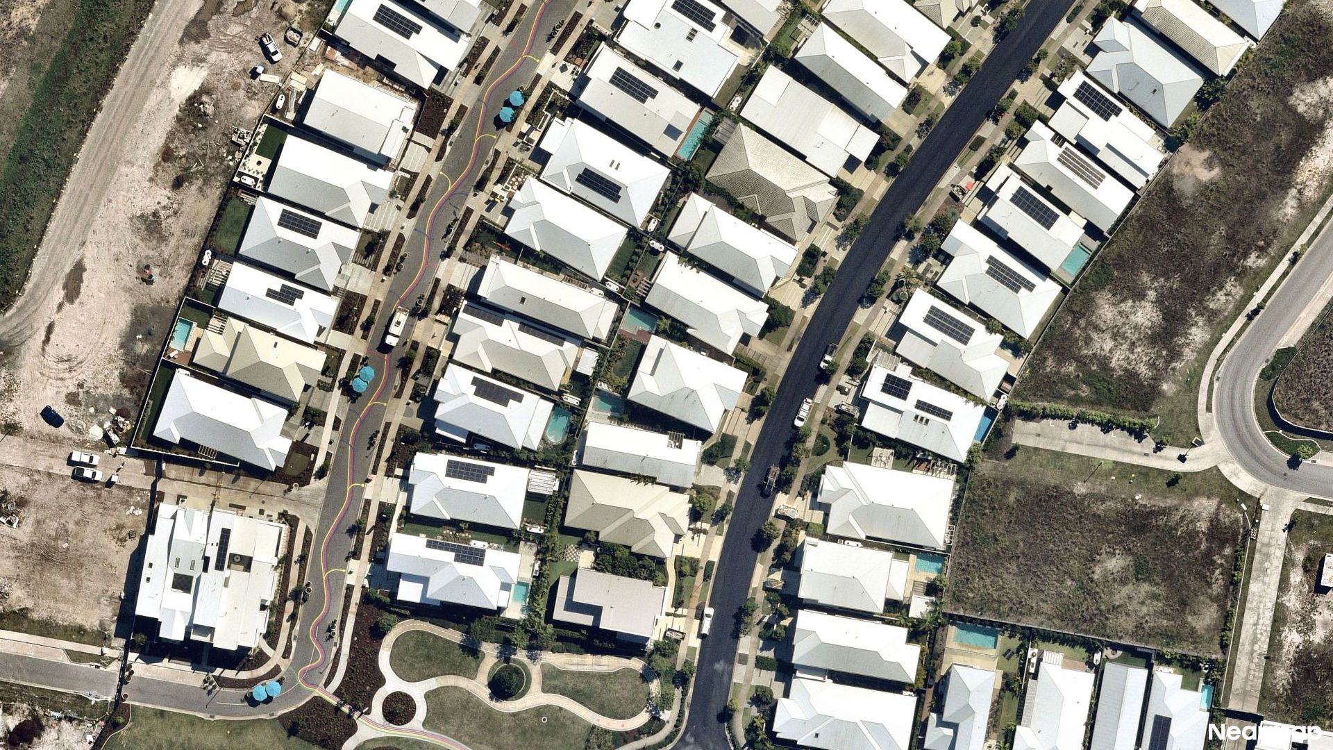 Vertical aerial view