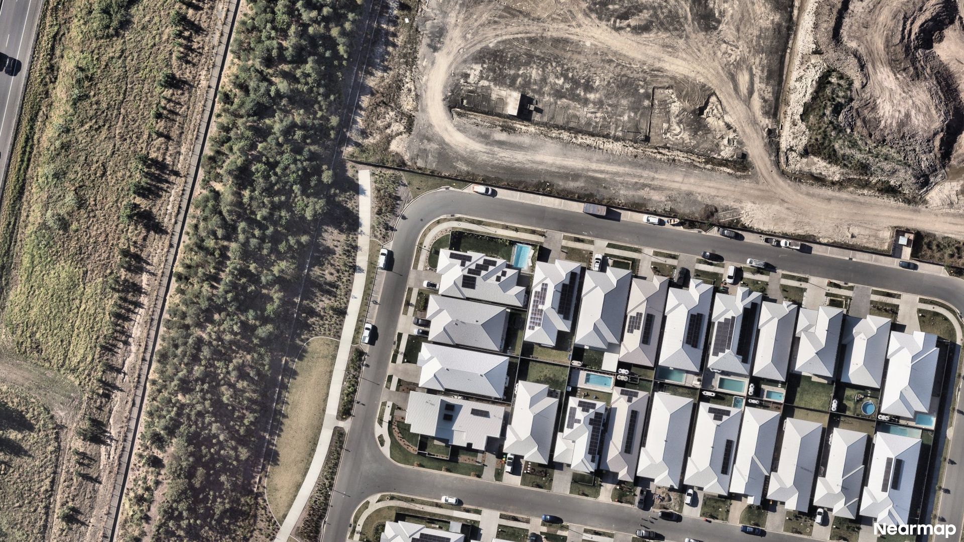 Vertical aerial view