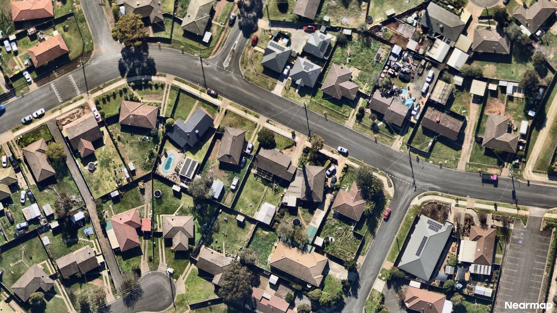 Vertical aerial view