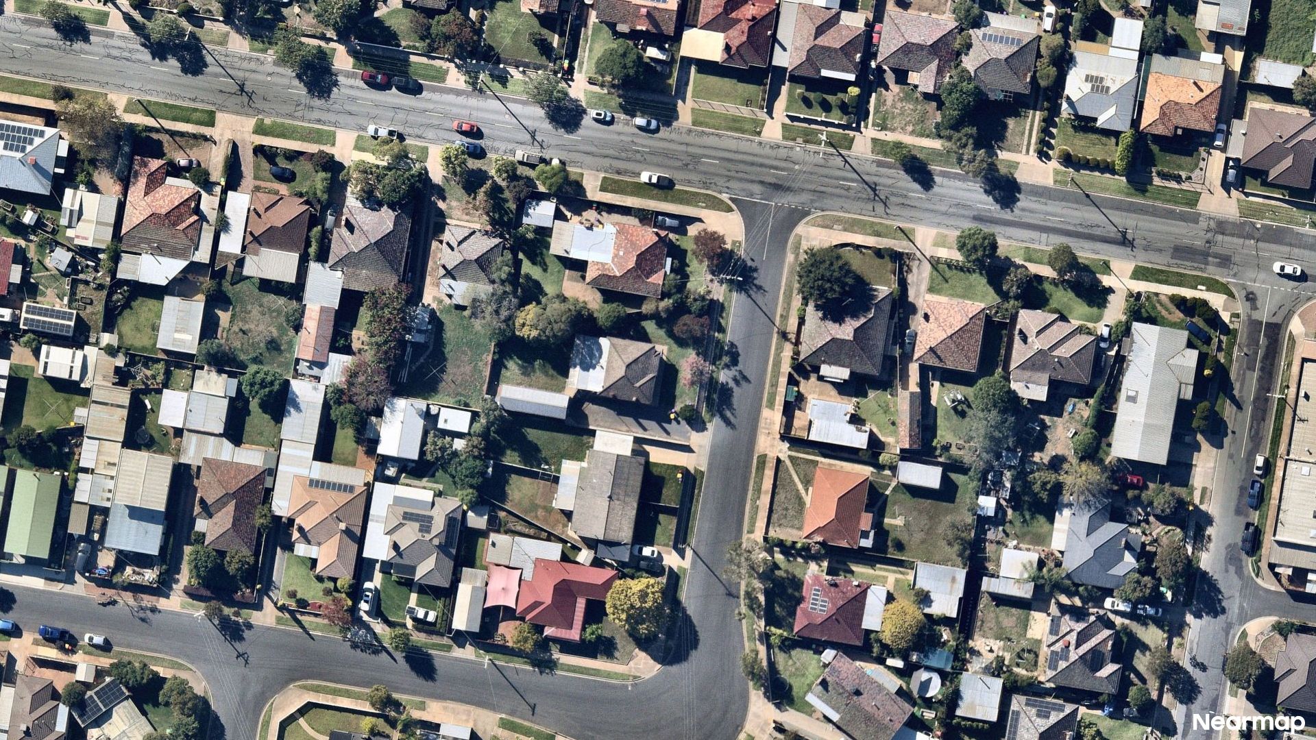 Vertical aerial view