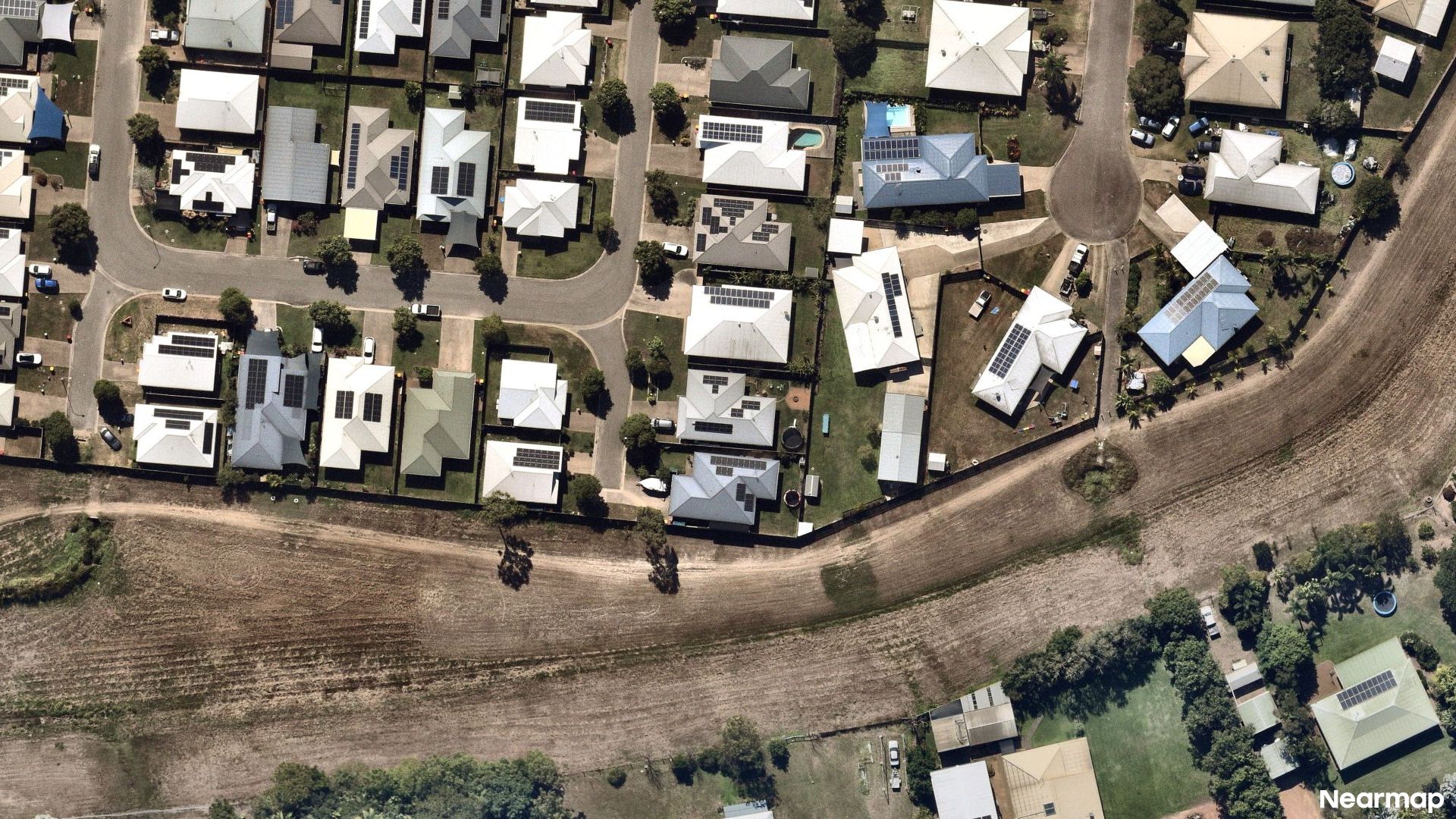 Vertical aerial view