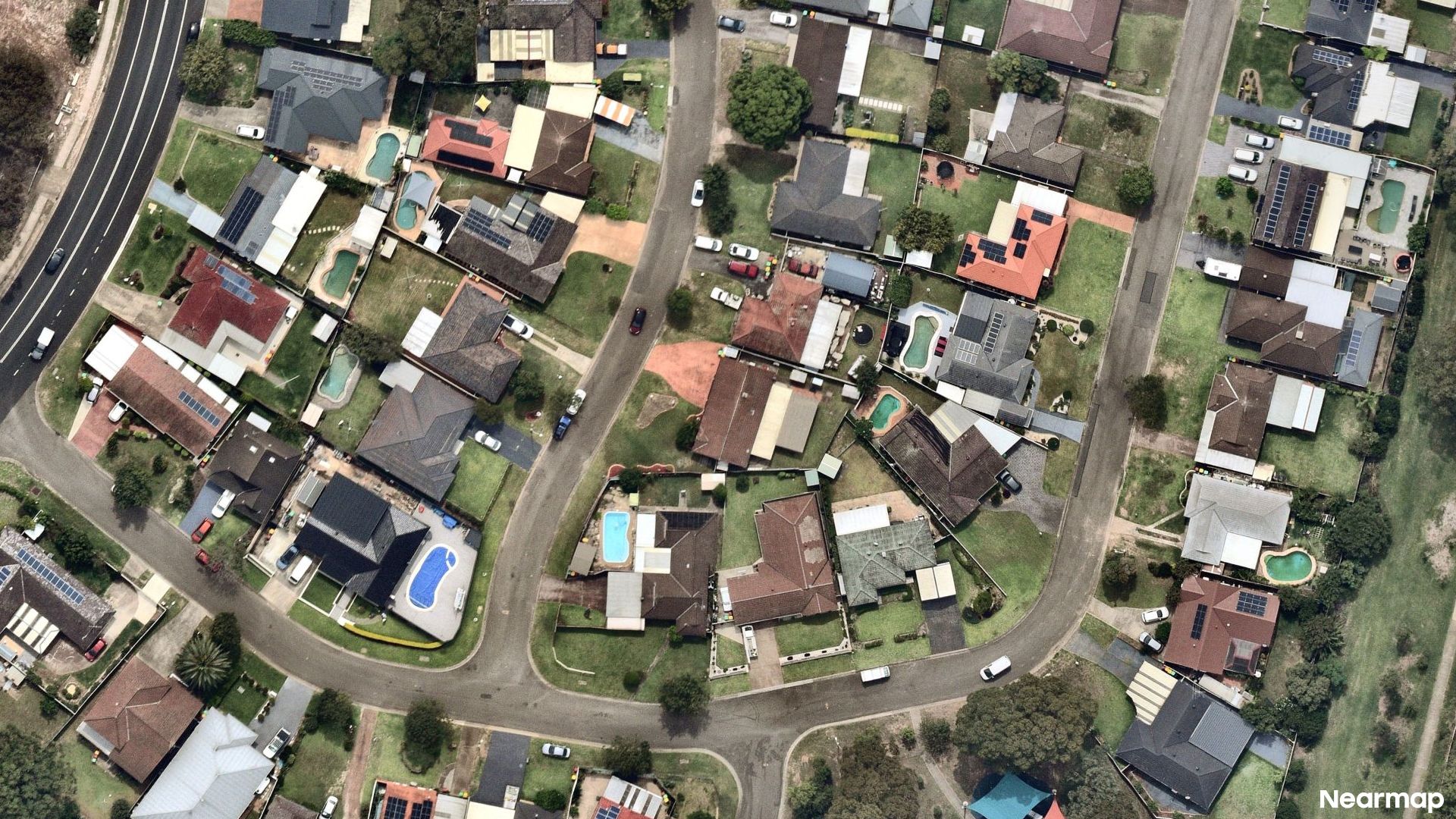 Vertical aerial view