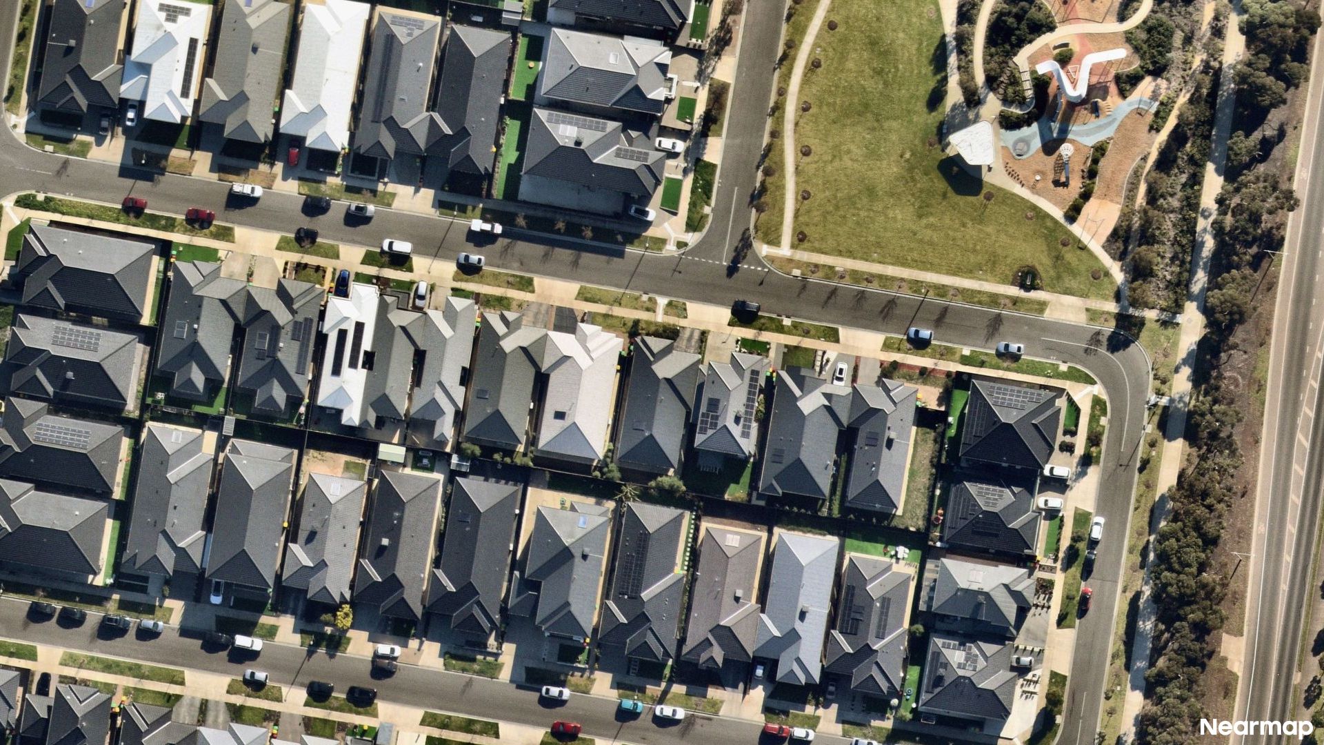 Vertical aerial view