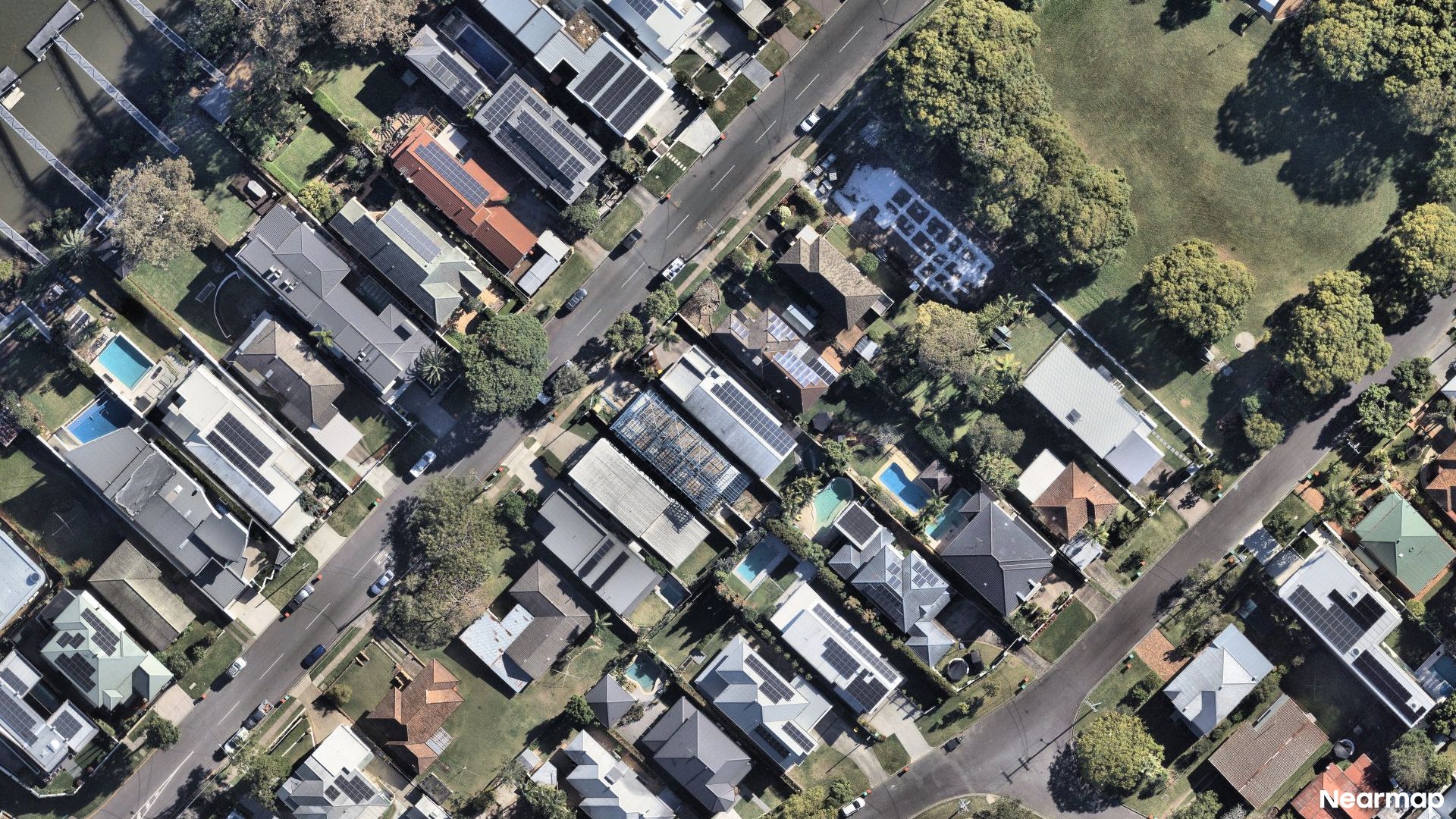 Vertical aerial view