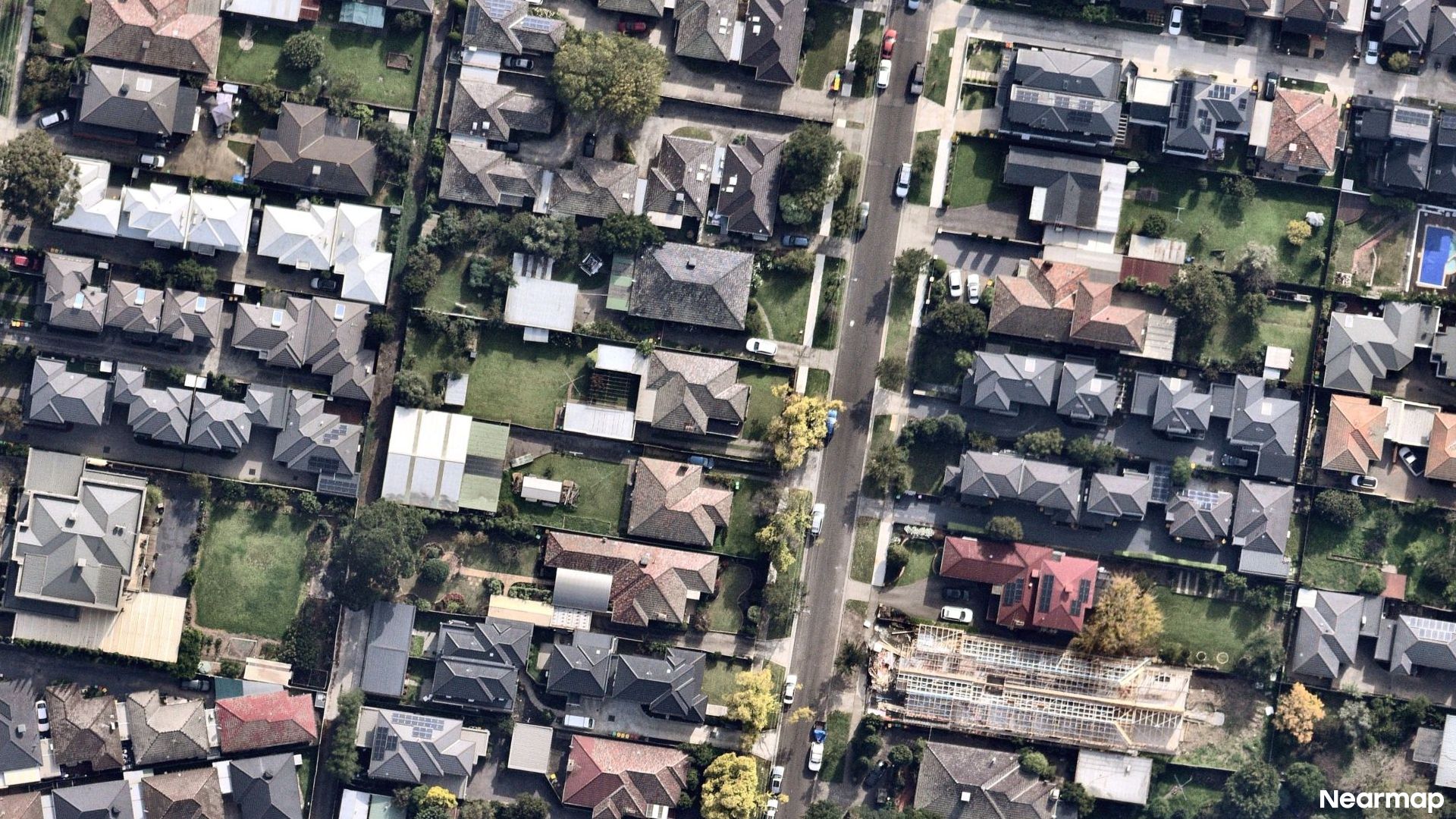 Vertical aerial view