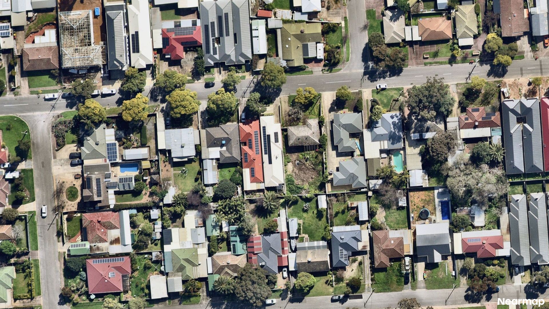 Vertical aerial view