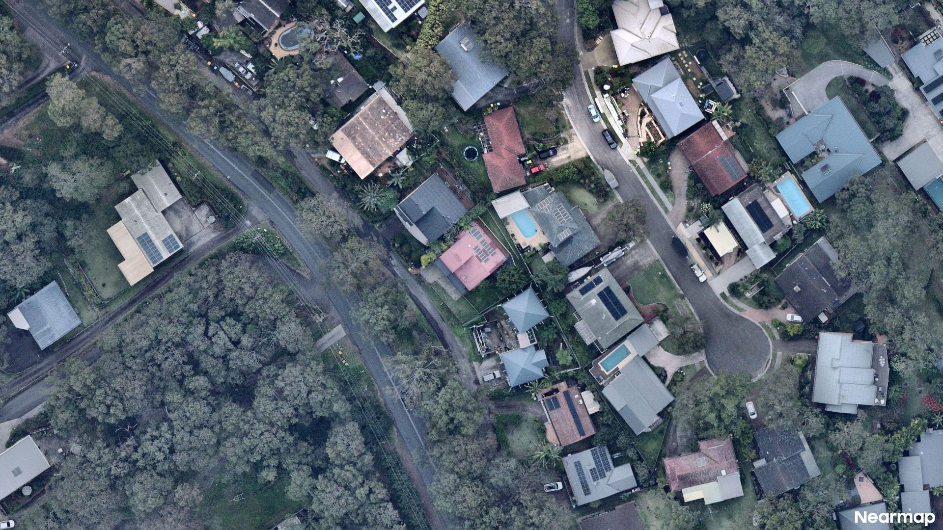 Vertical aerial view