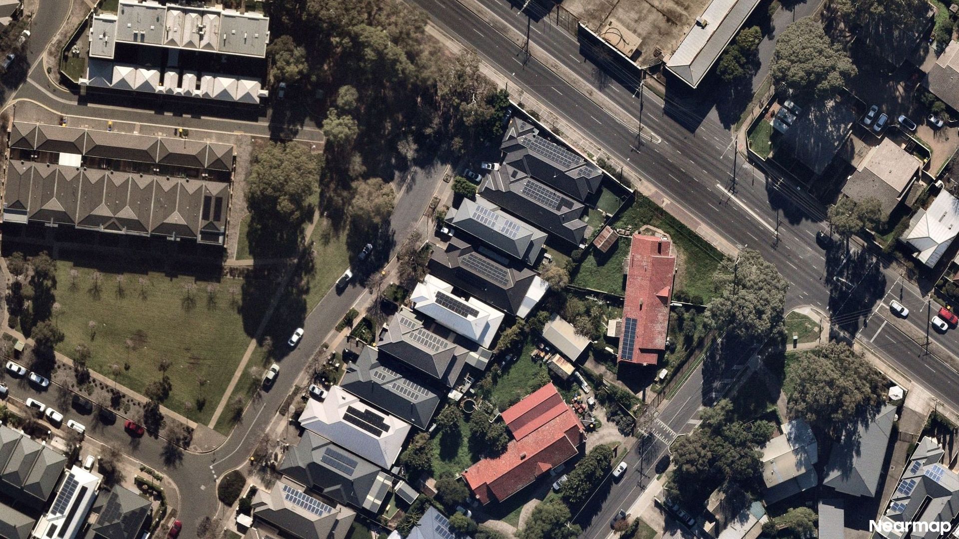 Vertical aerial view
