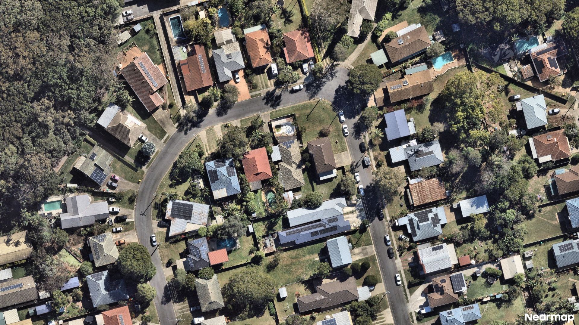 Vertical aerial view