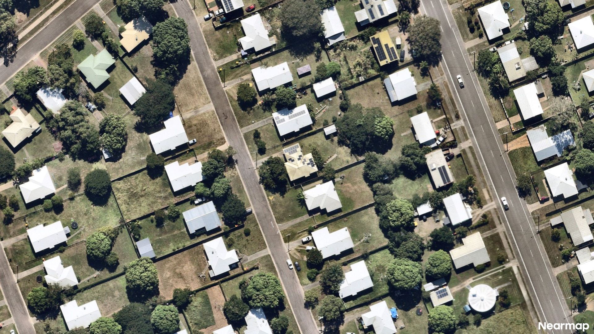 Vertical aerial view