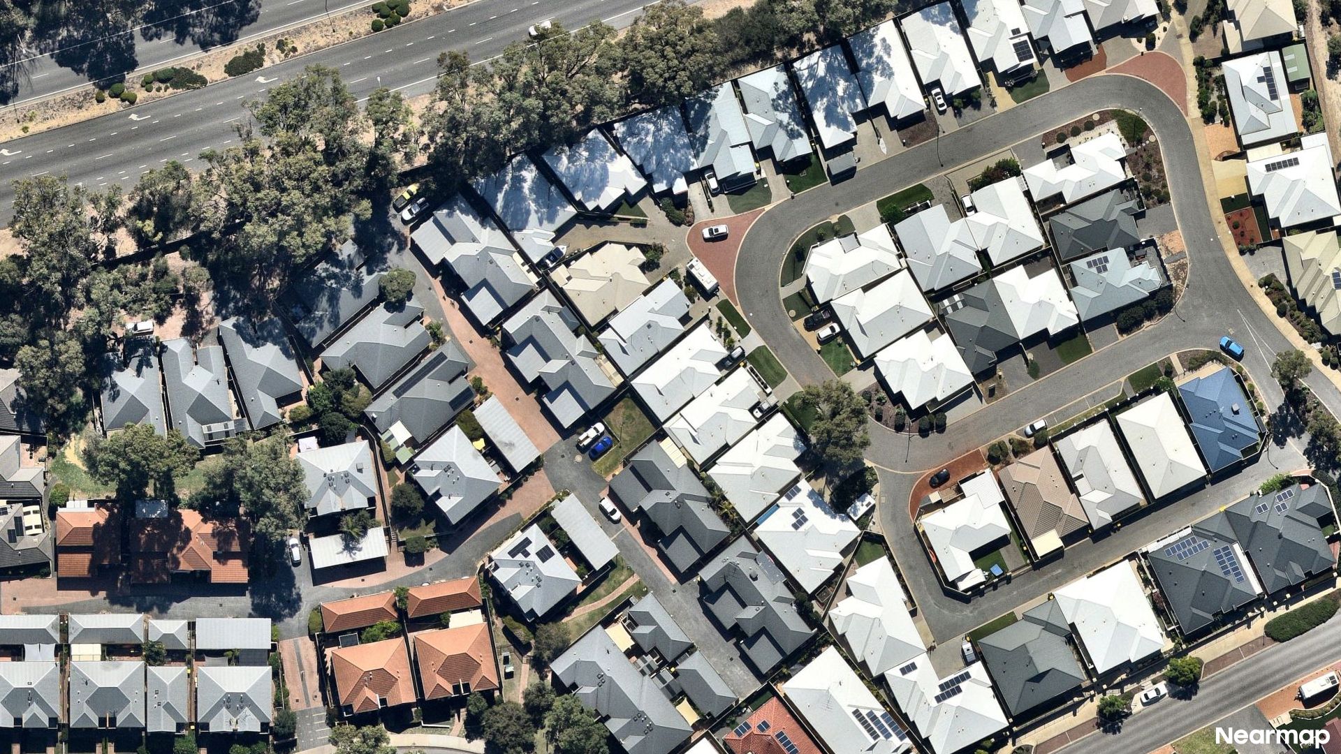 Vertical aerial view