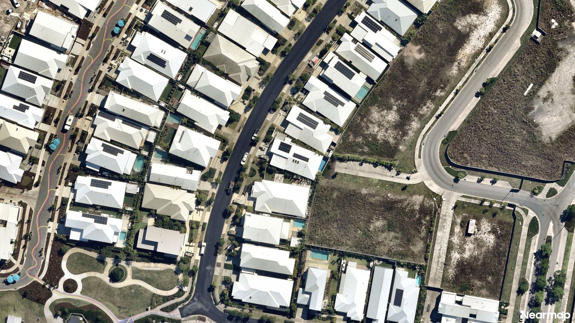Vertical aerial view