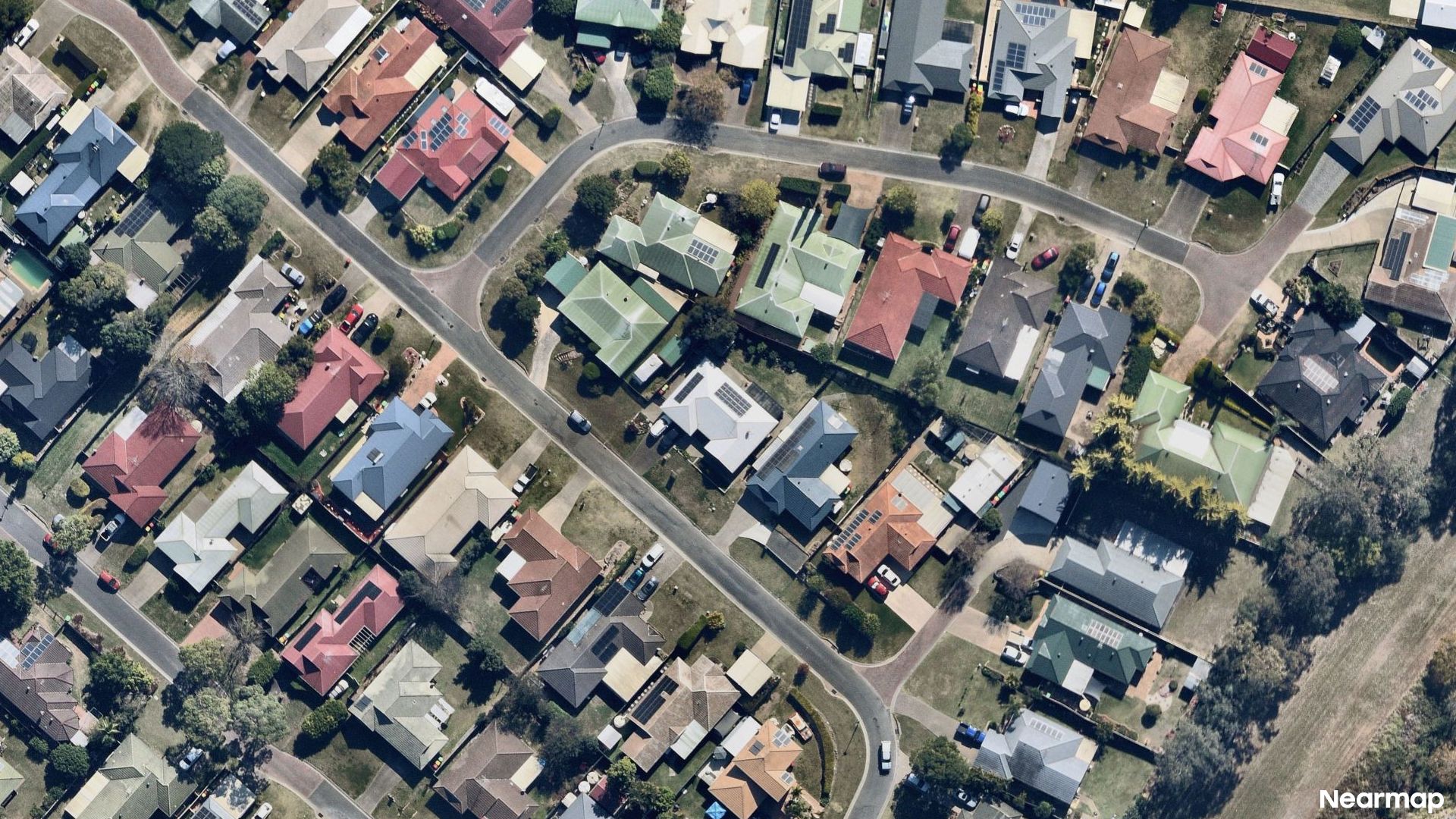 Vertical aerial view