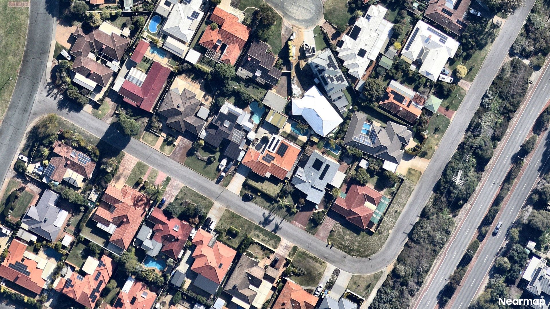 Vertical aerial view