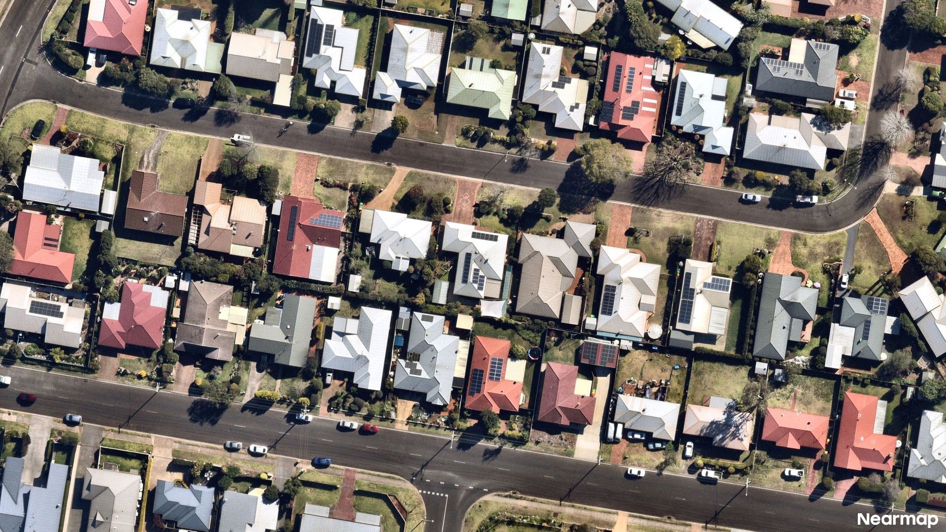Vertical aerial view
