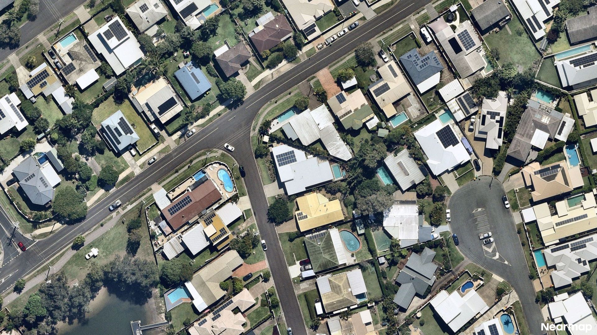 Vertical aerial view