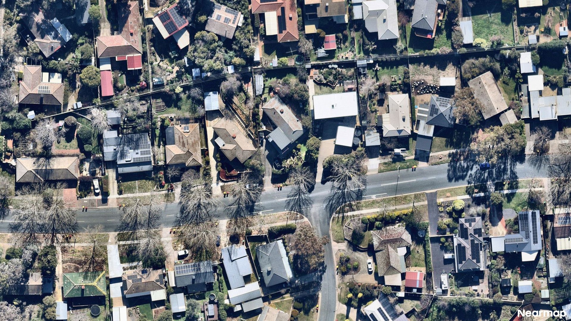 Vertical aerial view