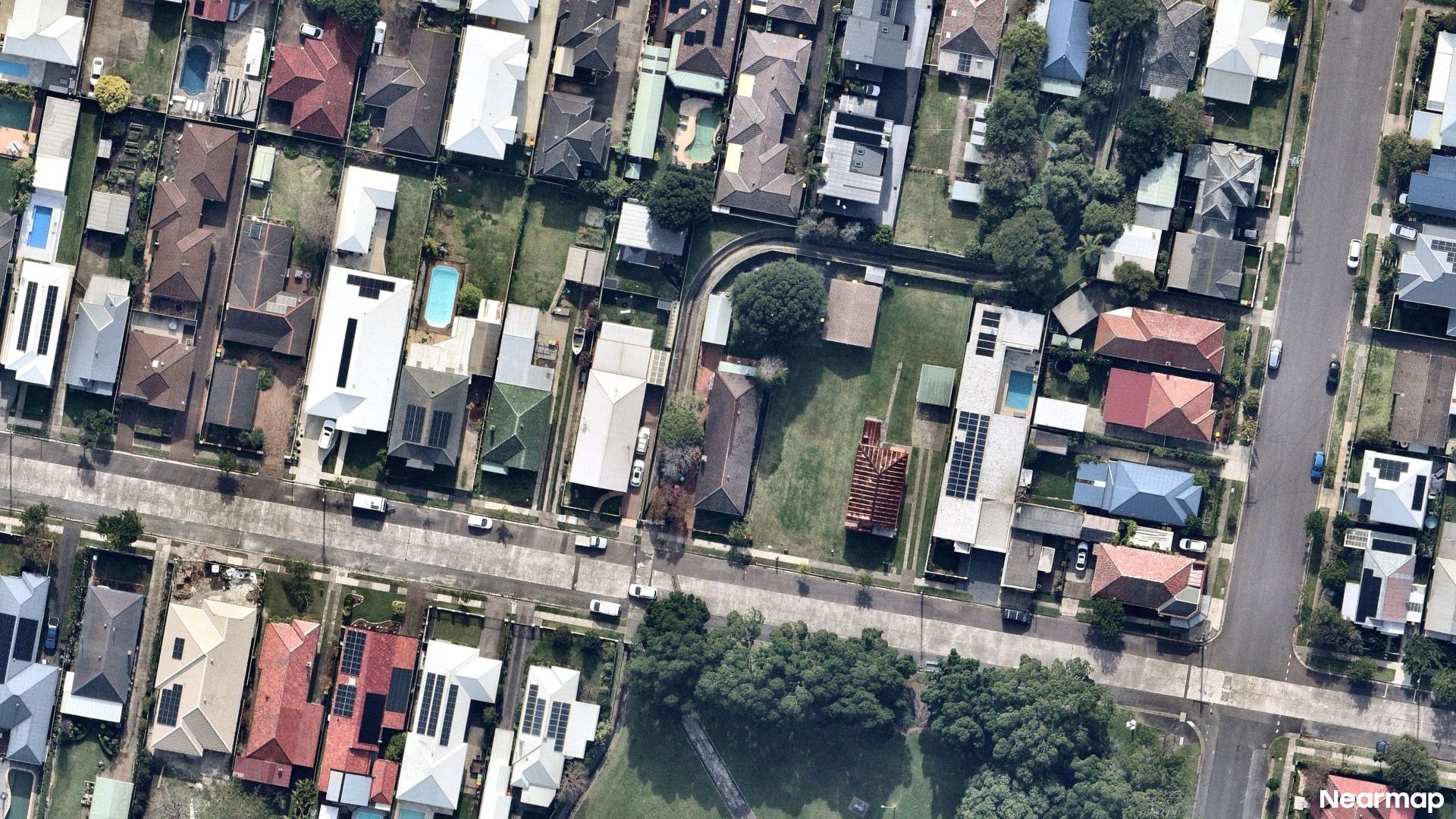 Vertical aerial view