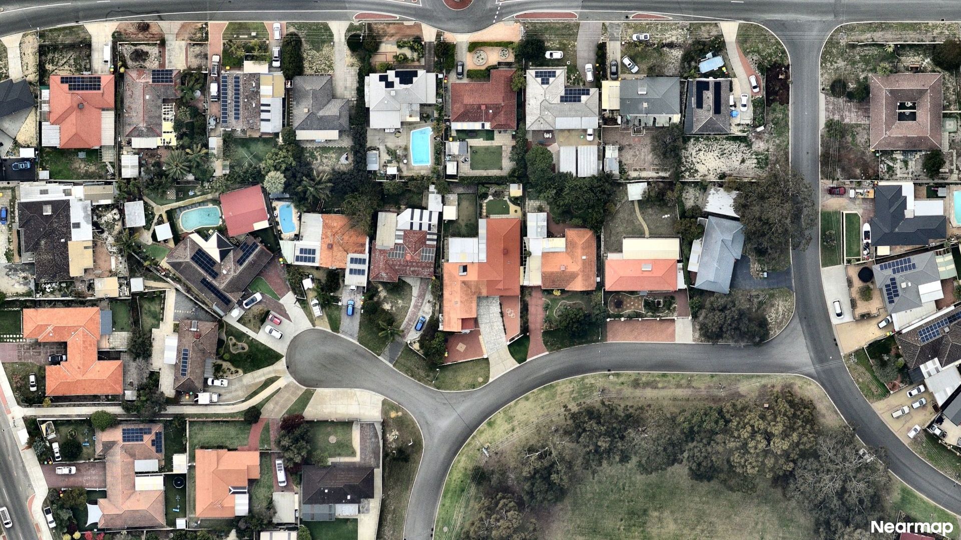 Vertical aerial view