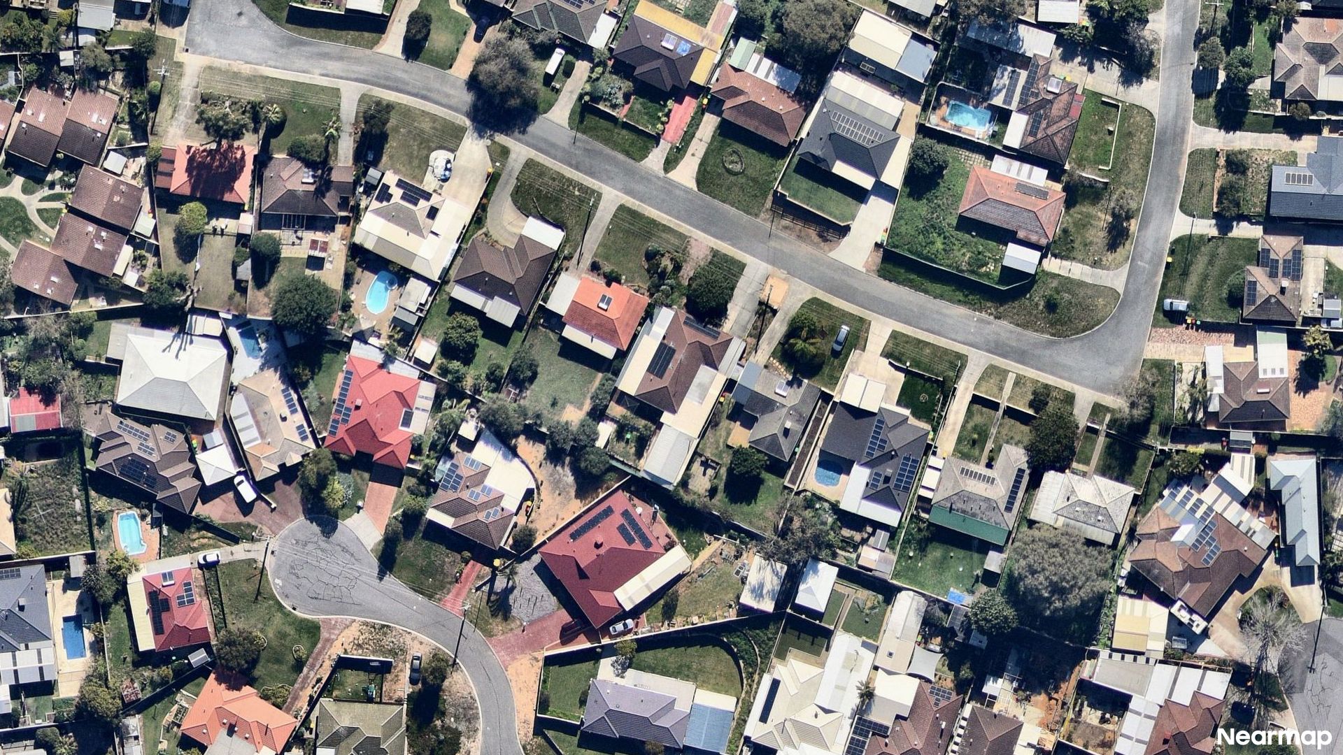 Vertical aerial view