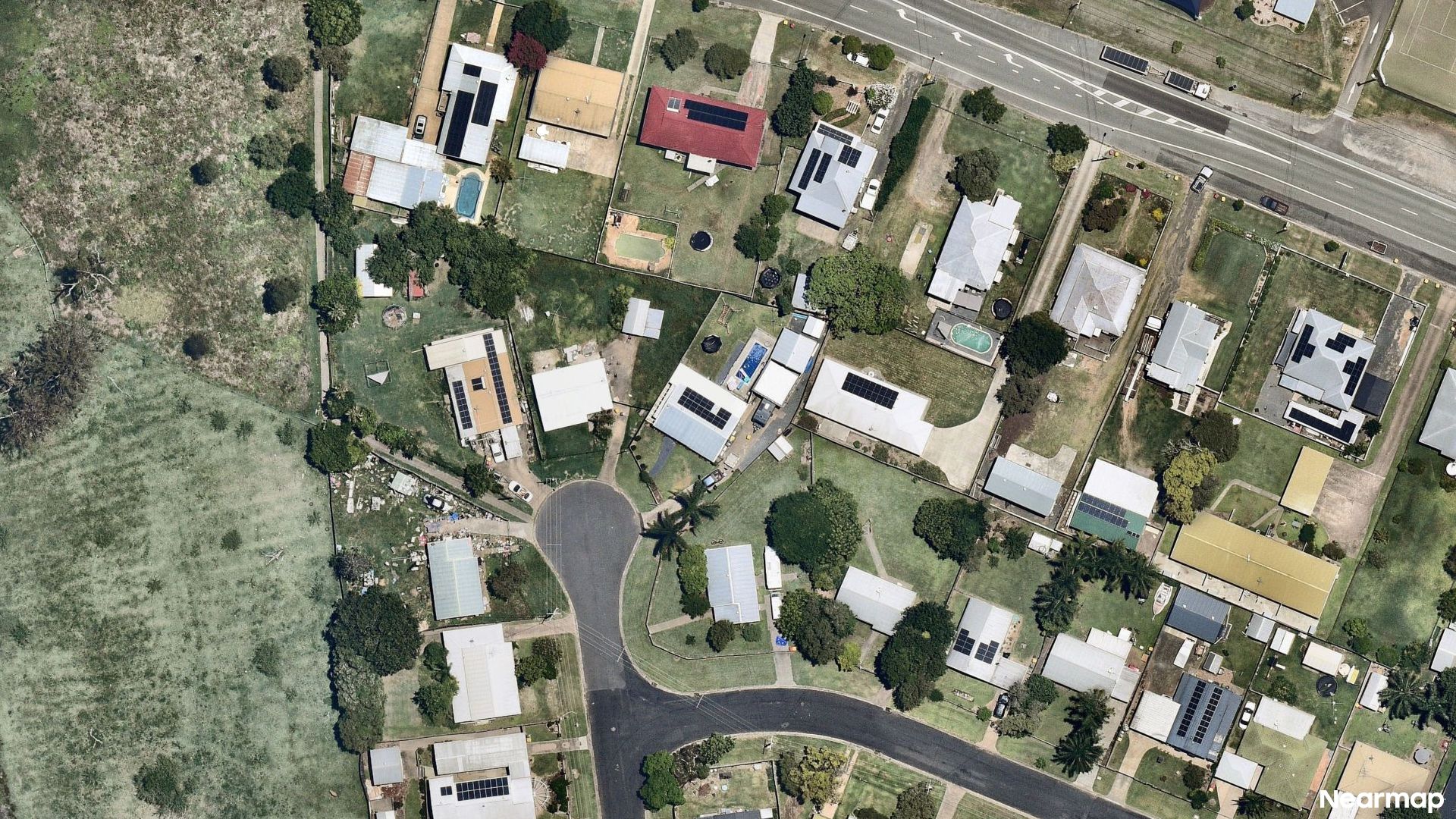 Vertical aerial view