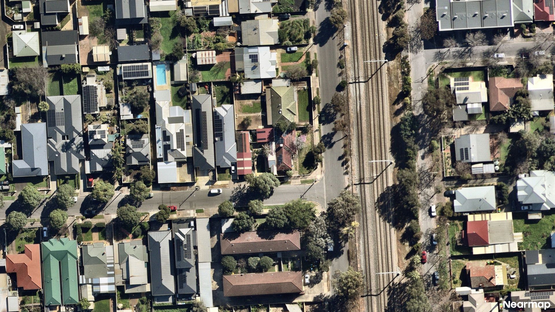 Vertical aerial view