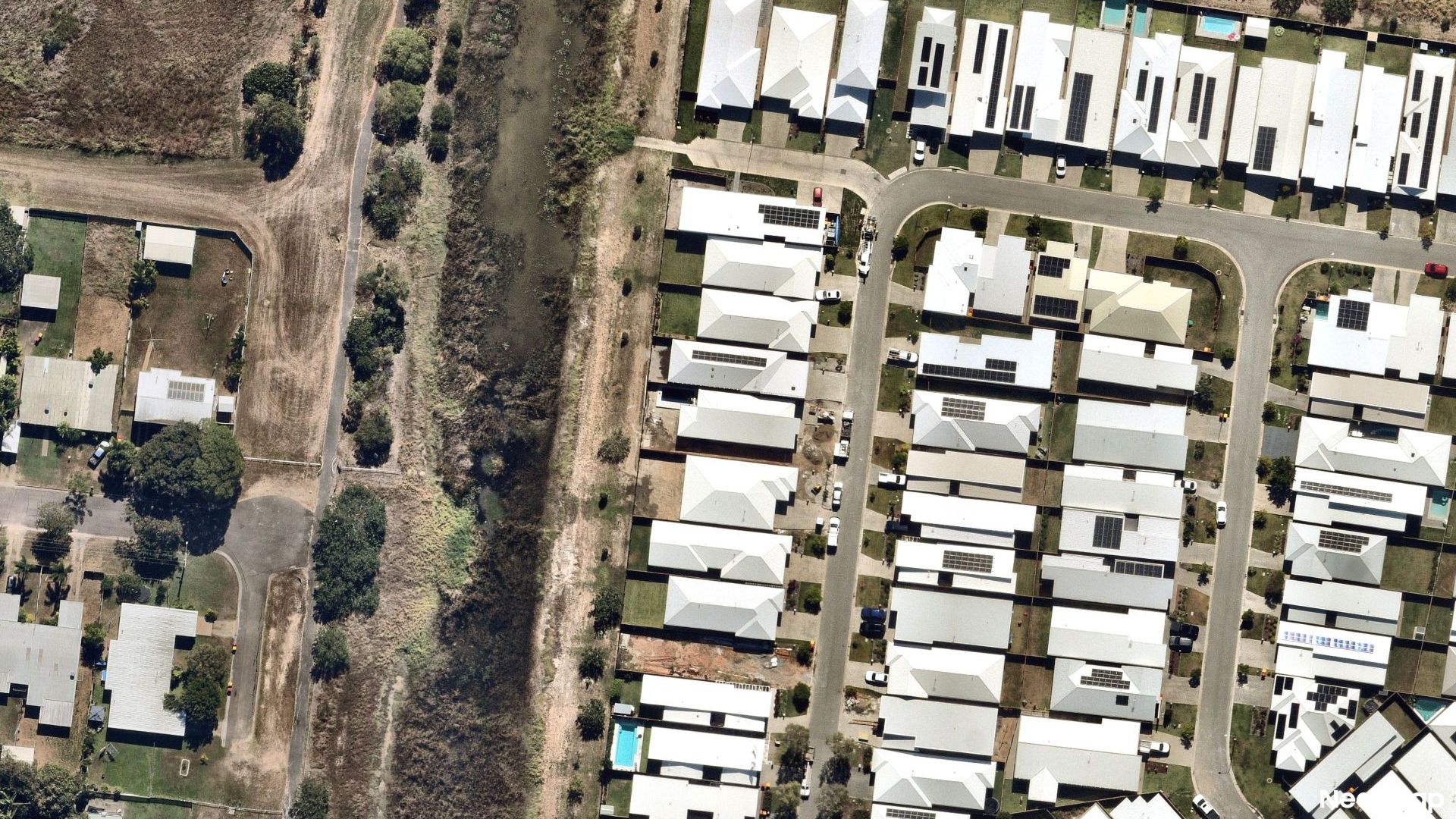 Vertical aerial view