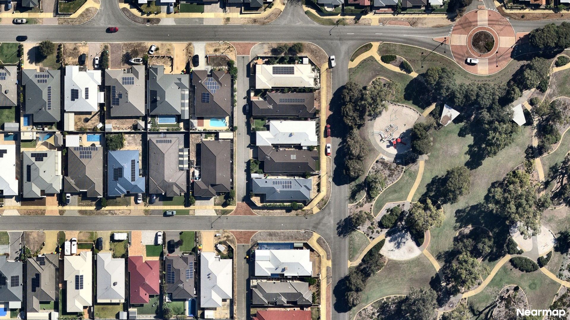 Vertical aerial view