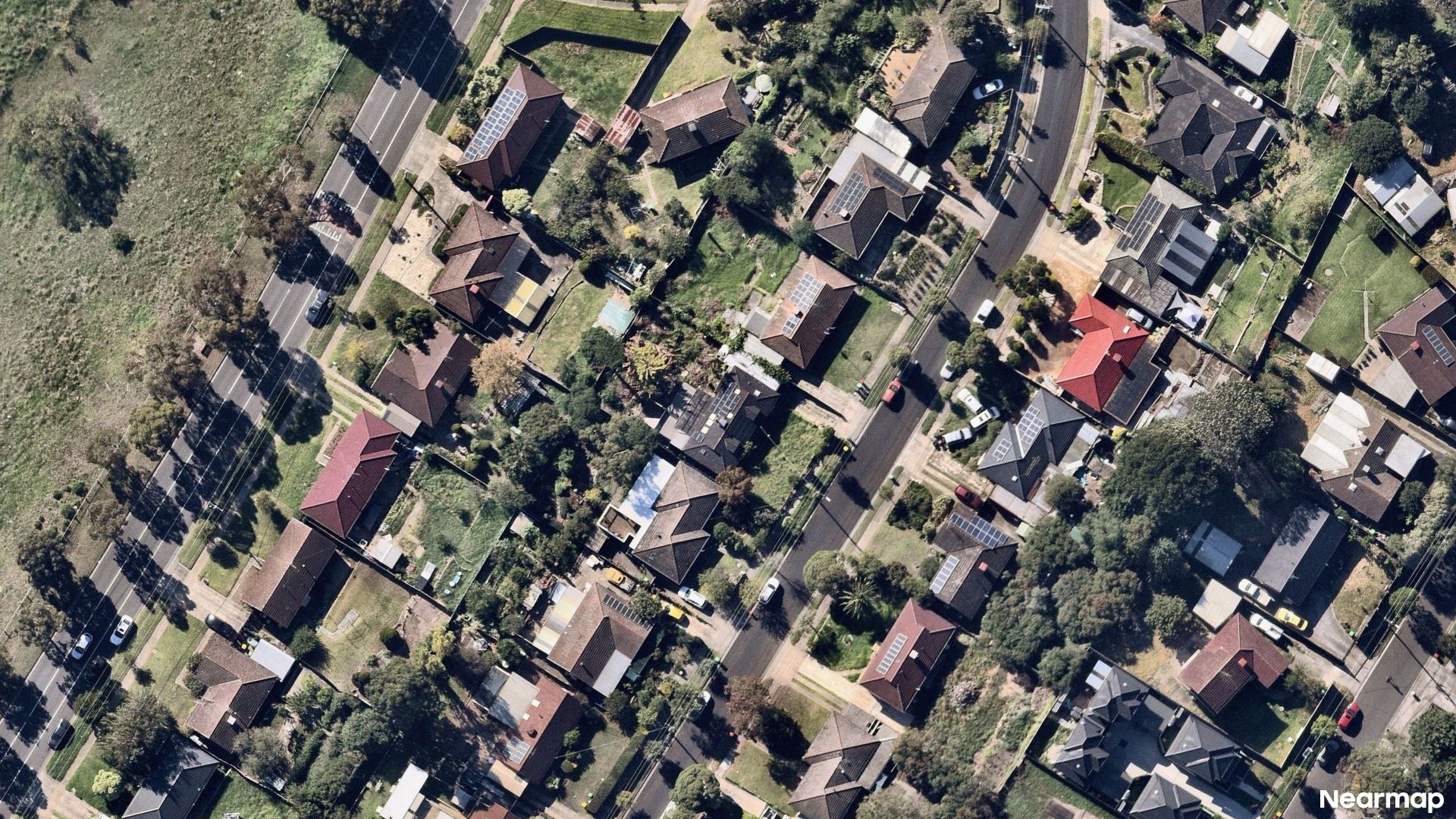 Vertical aerial view